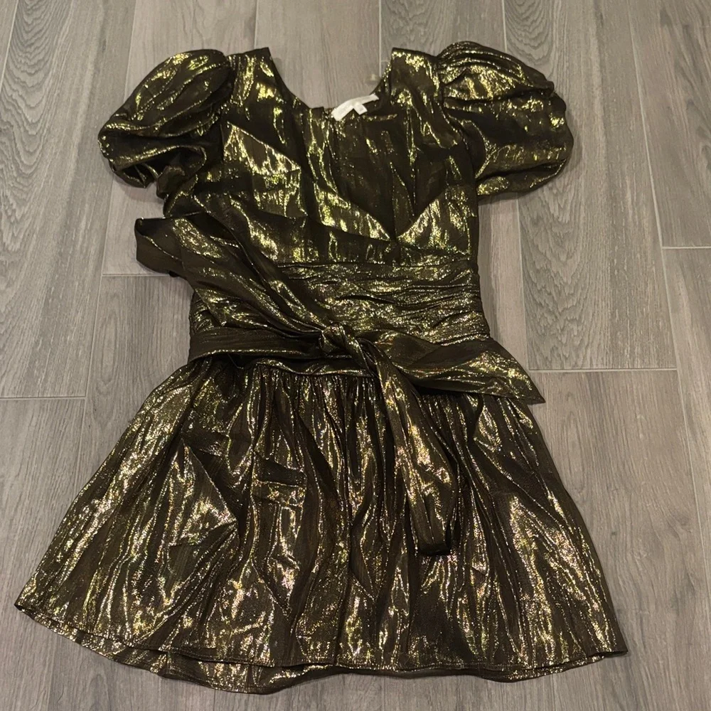 Love Shack Fancy Women’s Gold Dress Size00 - Picture 2 of 8
